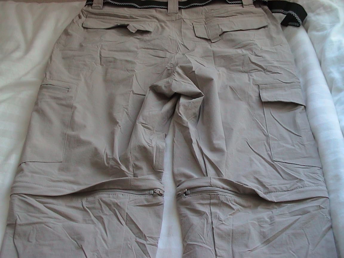 Mens Hiking Pants Convertible Lightweight Quick Dry Zip Off Fishing Safari Camping Travel boy Scout Pants customer photo 2
