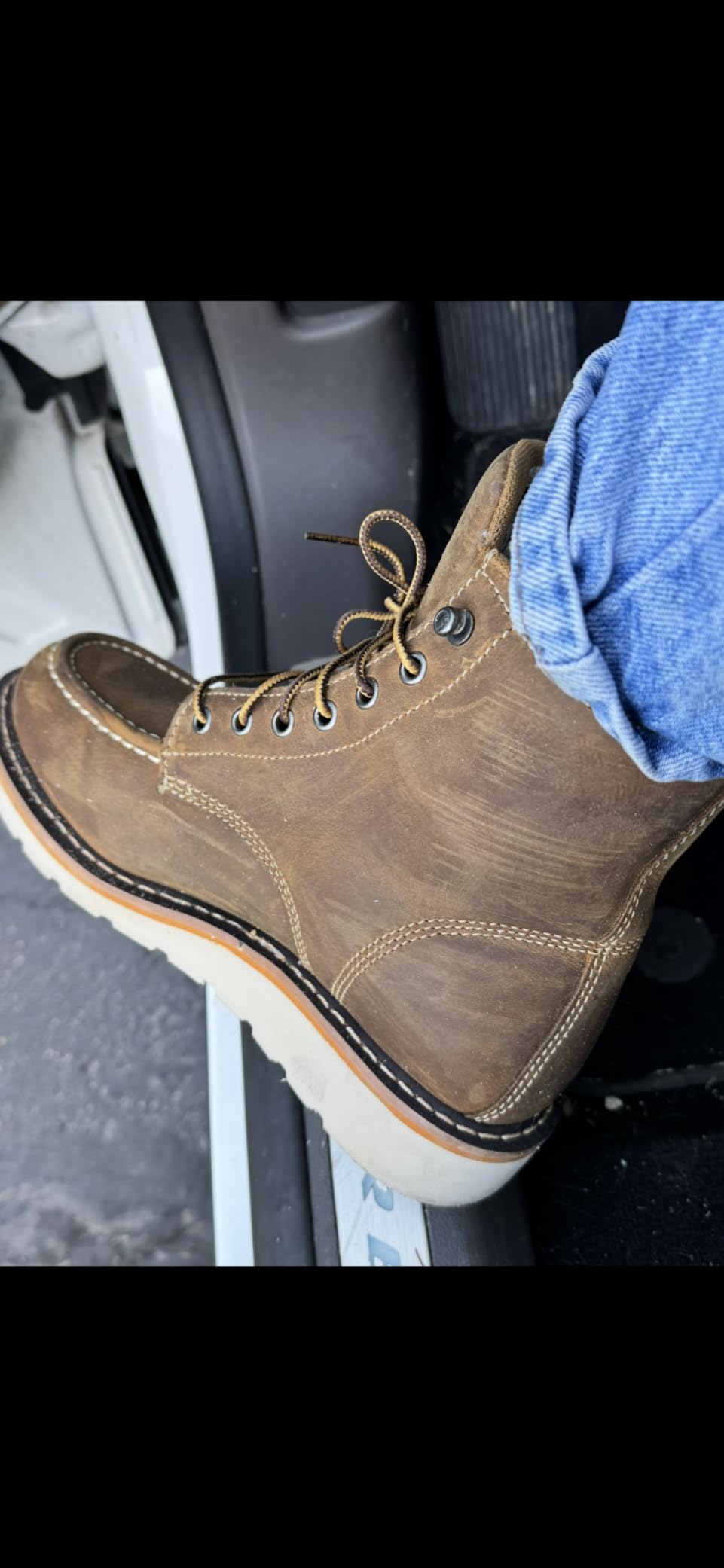 Carhartt Women's 6” Waterproof Moc Toe Boots - Premium Rugged Leather, Goodyear Welt, Insite Tech Comfort Footbed, and Dual-Density Rubber Outsole customer photo 2