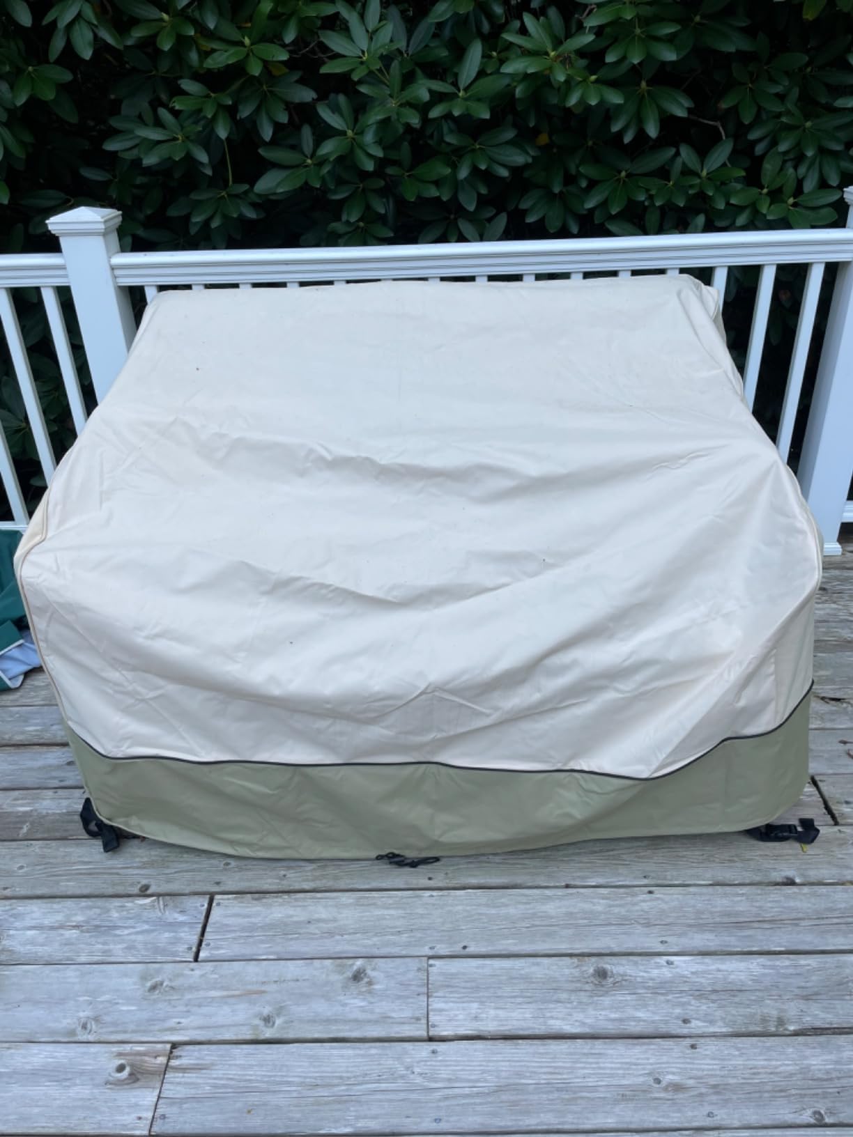 COSFLY Patio Furniture Covers Waterproof, Outdoor 3-Seater Sofa Cover Heavy Duty Fits up to 79W x 38D x 35H inches customer photo 2