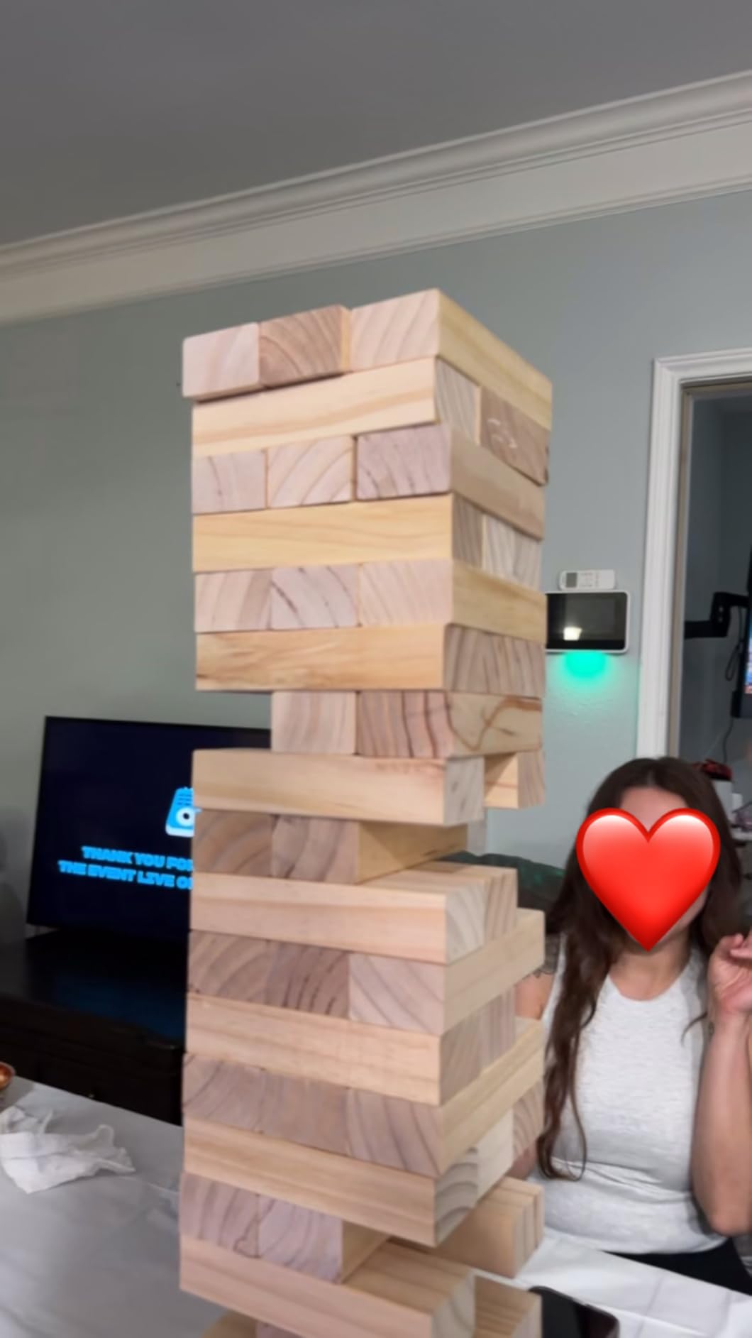 Outdoor Games Large Tumble Tower 54 Wood Blocks Stacking Game, 5 FT Tall customer photo 1