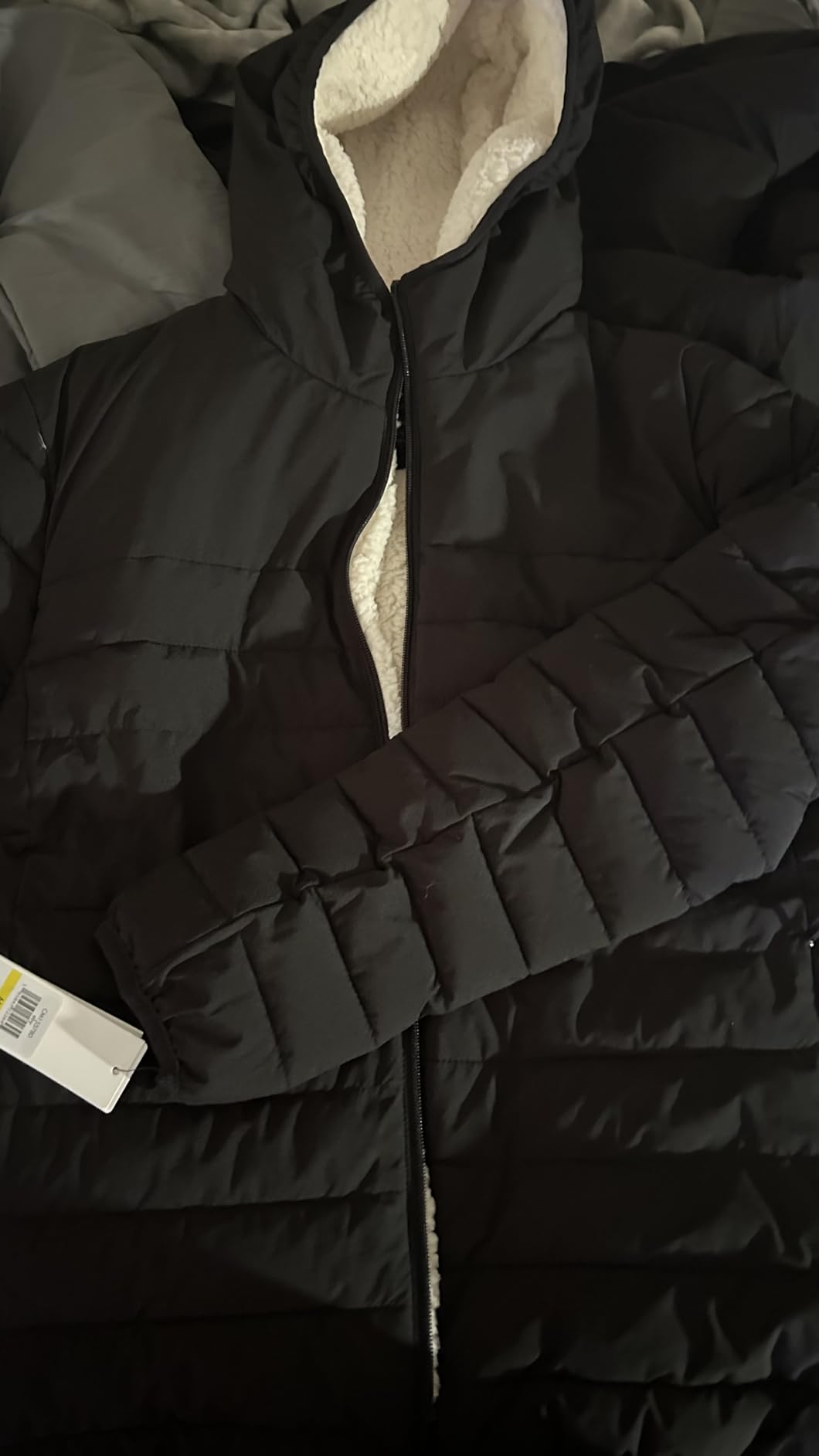 Calvin Klein Men's Lightweight Packable Down Jacket With Sherpa Lining customer photo 2