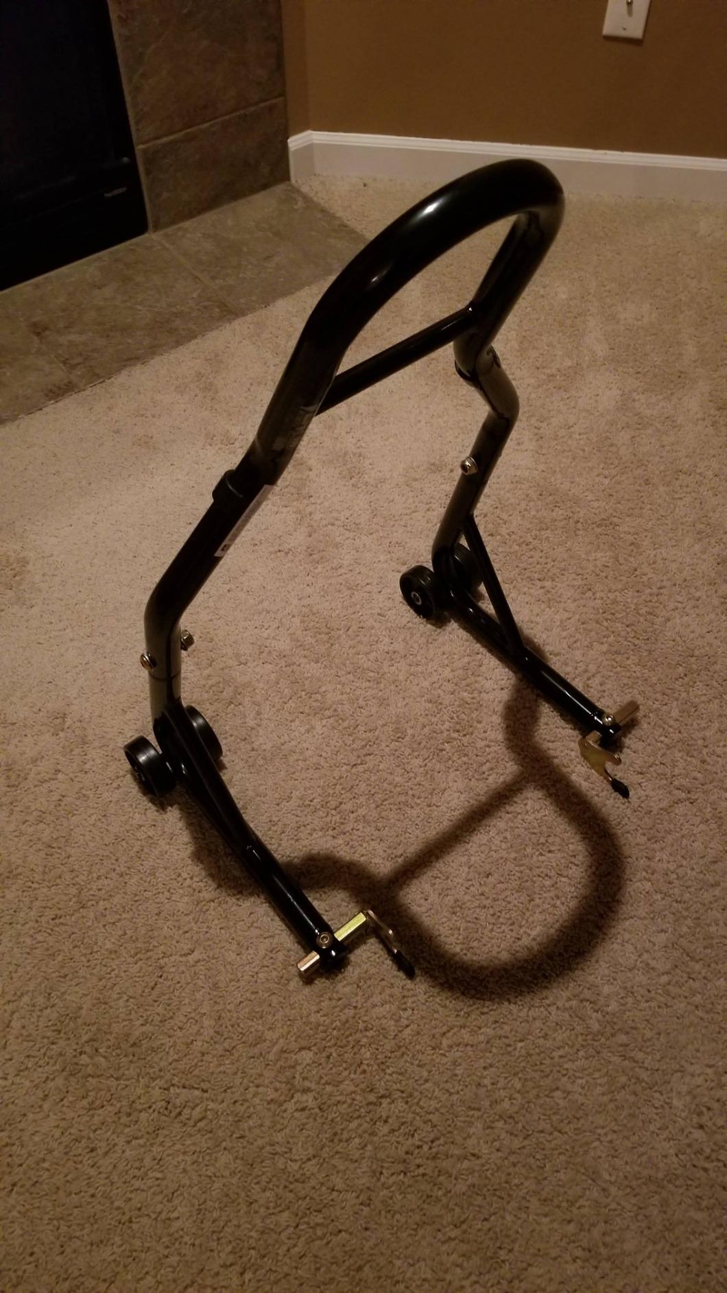 Venom Sport Bike Motorcycle Rear Wheel Swingarm Spool Lift Stand Paddock Stands Compatible with Yamaha Honda Kawasaki Suzuki Ducati BMW customer photo 2