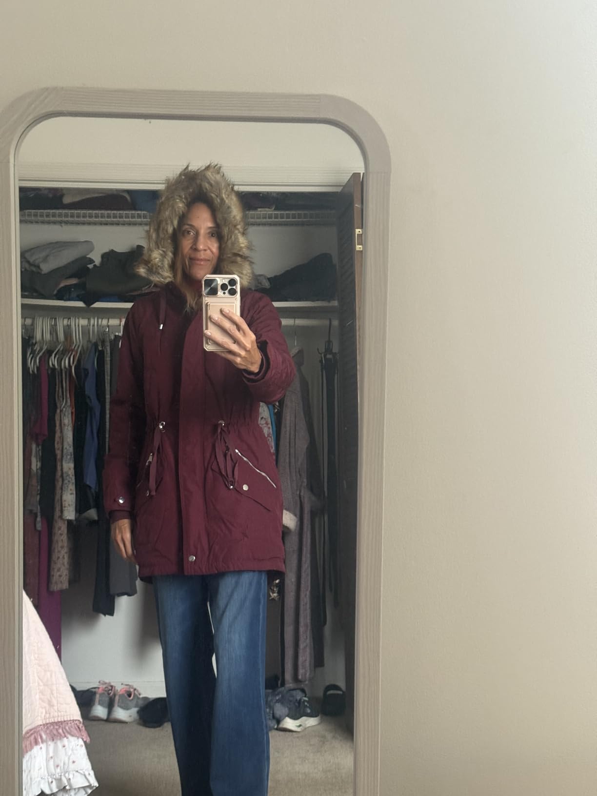 ROYAL MATRIX Women's Winter Coats Fleece Lined Parka Jacket Hooded Long Winter Warm Parka Coat with Pockets customer photo 2