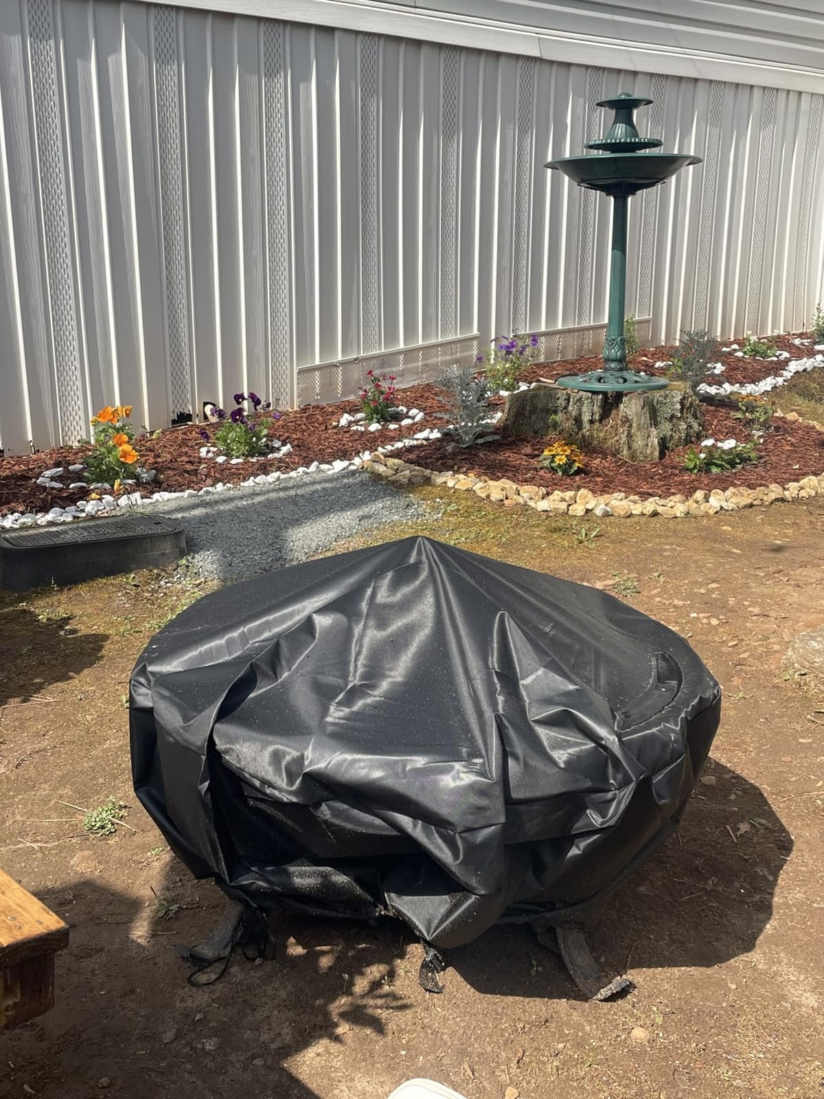 WLEAFJ Fire Pit Cover Round, 22 Inch – 34 Inch customer photo 1