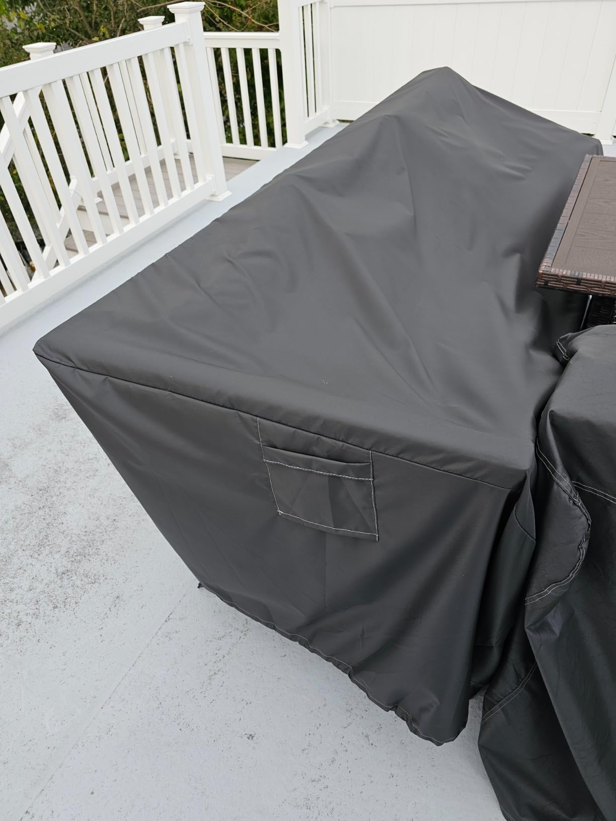 WLEAFJ 3-Seater Patio Sofa Cover Waterproof, 82.6'' W x 39'' D x 28'' H customer photo 1