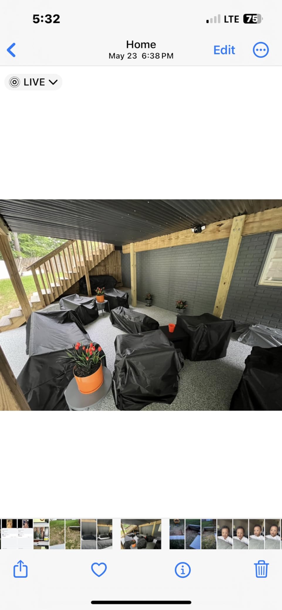 WLEAFJ 3-Seater Patio Sofa Cover Waterproof, 82.6'' W x 39'' D x 28'' H customer photo 2