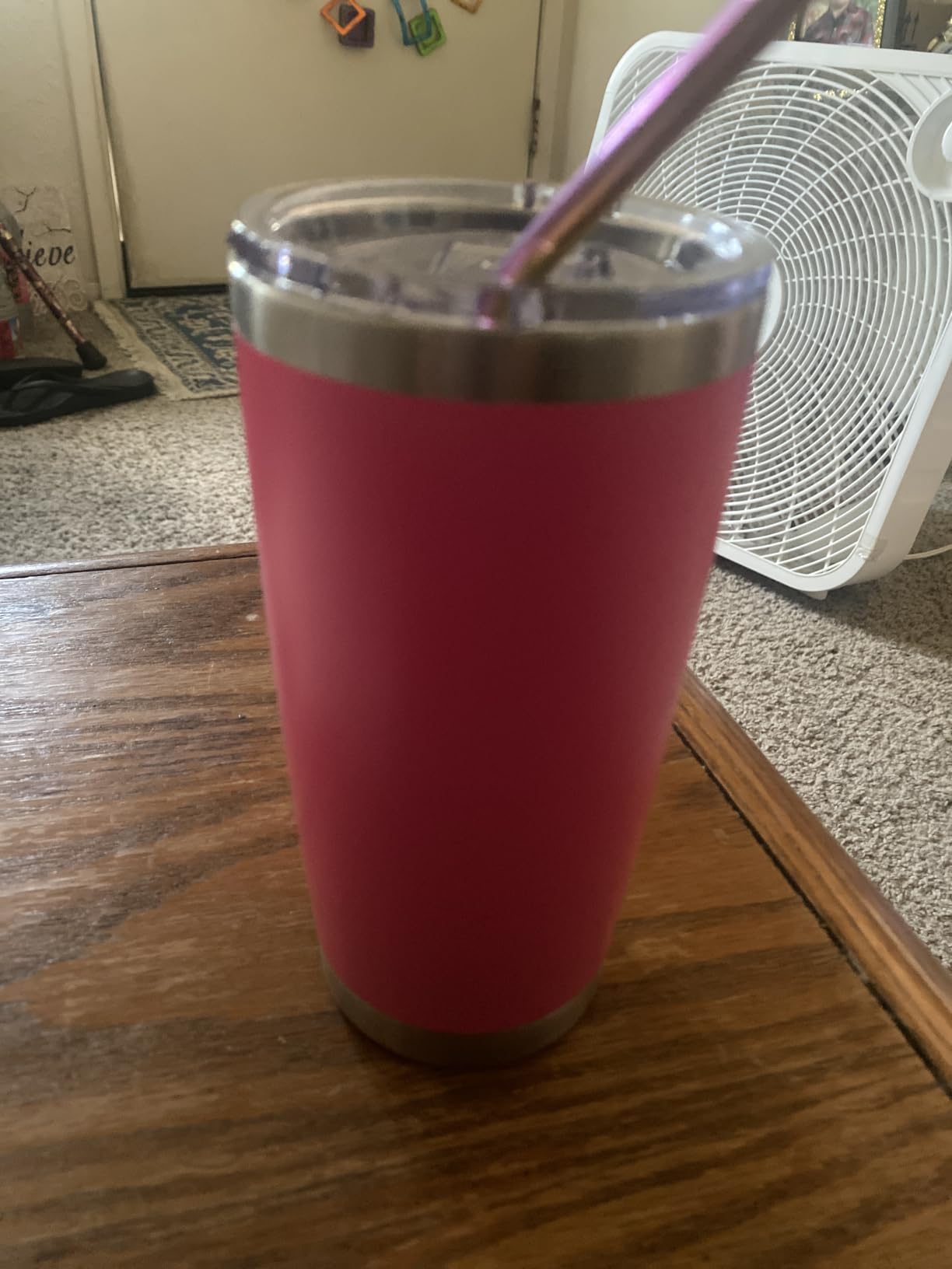 BJPKPK 20oz Coffee Tumbler with Lid & Straw, Insulated Stainless Steel Mug customer photo 1