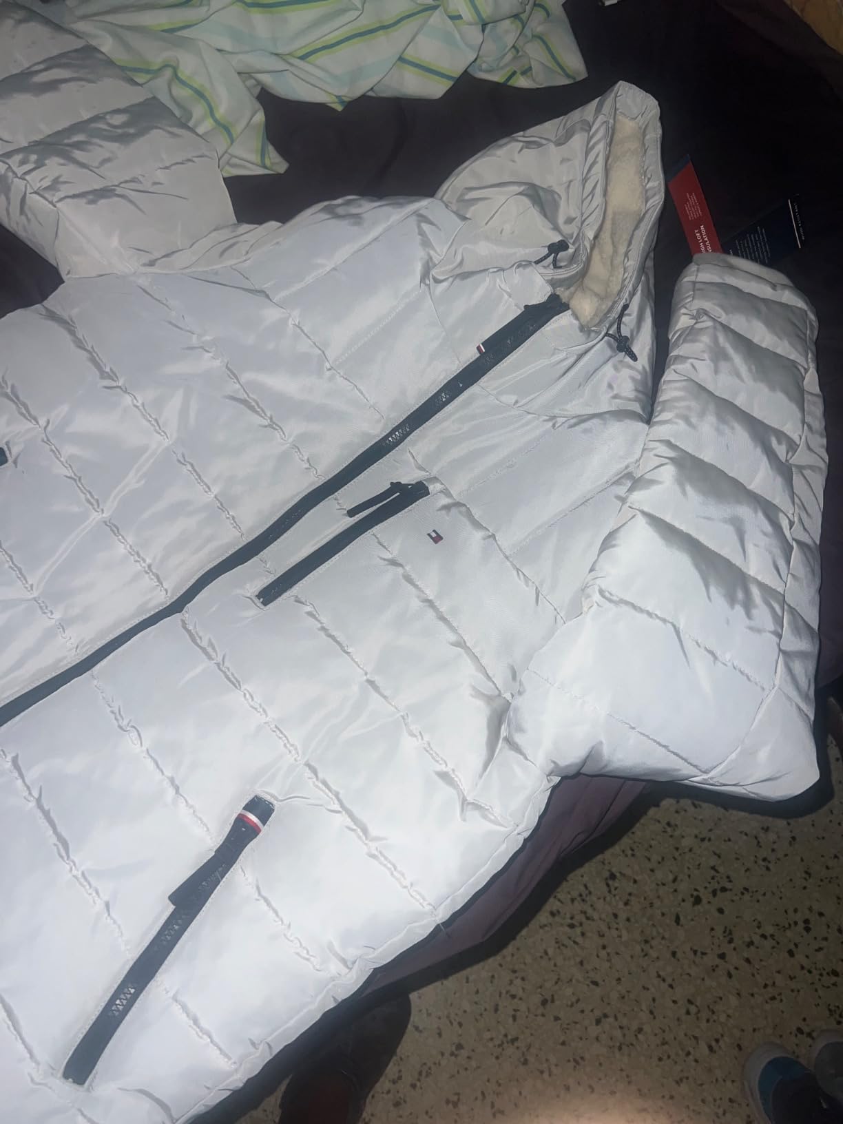 Tommy Hilfiger Men's Midweight Sherpa Lined Hooded Water Resistant Puffer Jacket customer photo 2