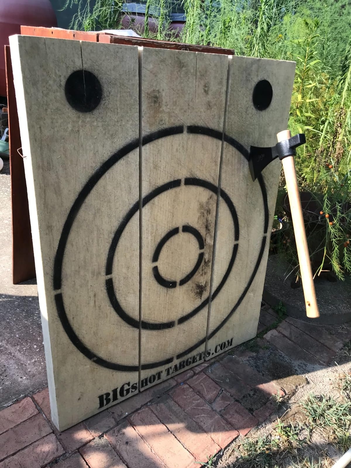 BIGSHOT Pro Heavy Duty Wooden Axe Throwing Target - Professional Grade 2