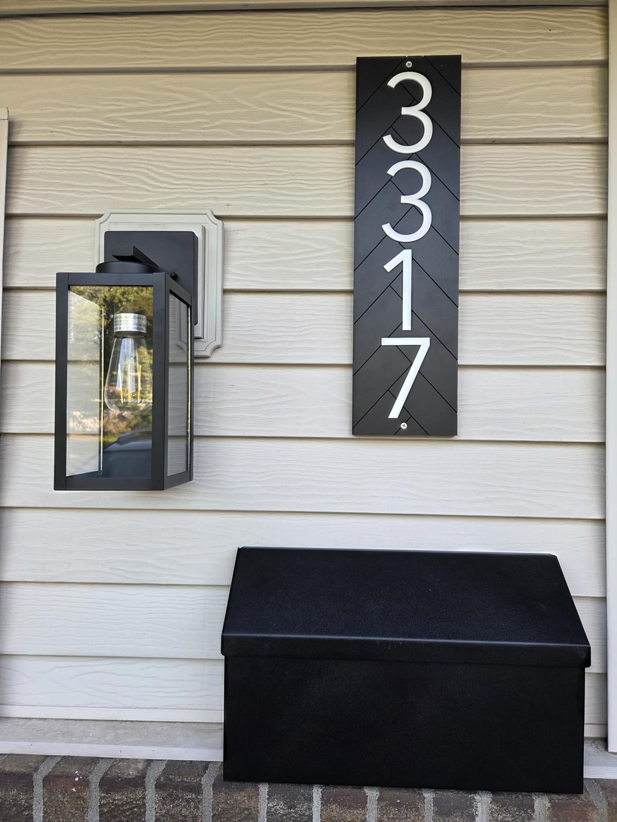 Address Signs for House - Modern Black 20