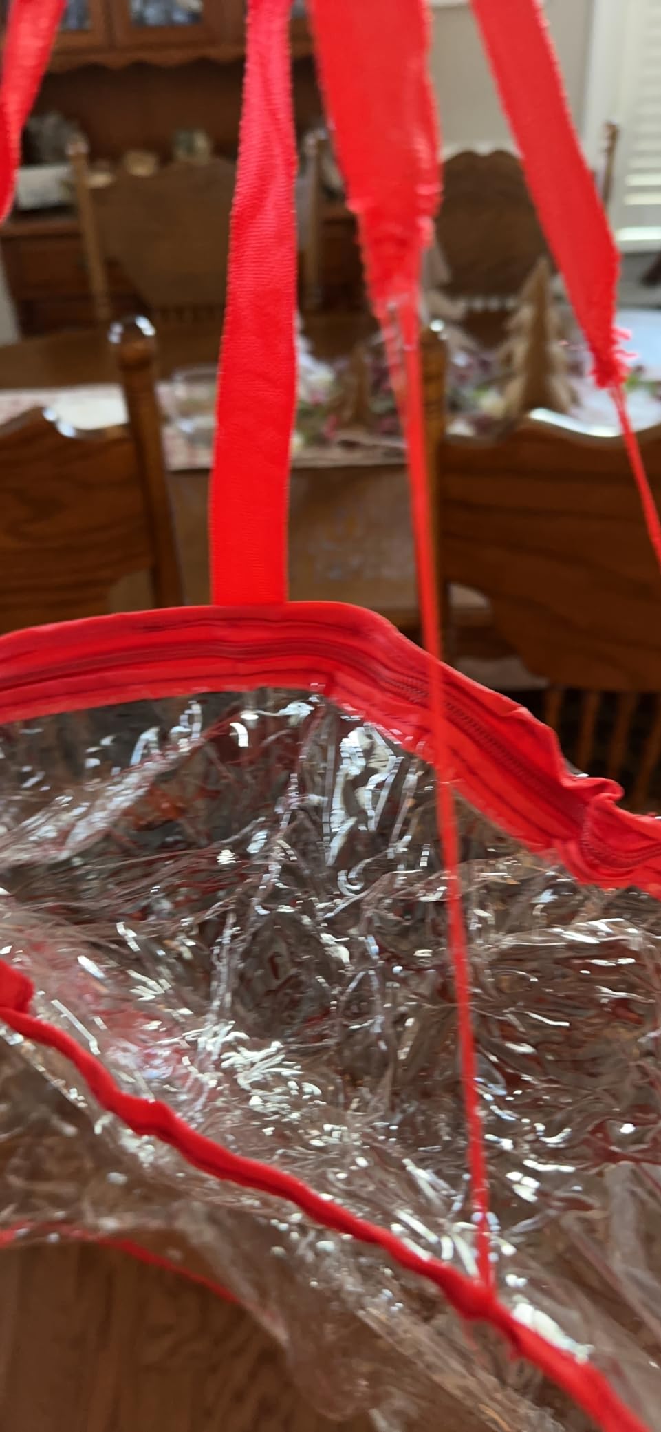 Shappy 4 Pcs Clear Christmas Wreath Container 24 Inches Xmas Storage Bag | 24 Inch Plastic Containers for Wreaths and Garland, Reinforced Handles, Protects Holiday Decorations, Seasonal Organizer customer photo 1