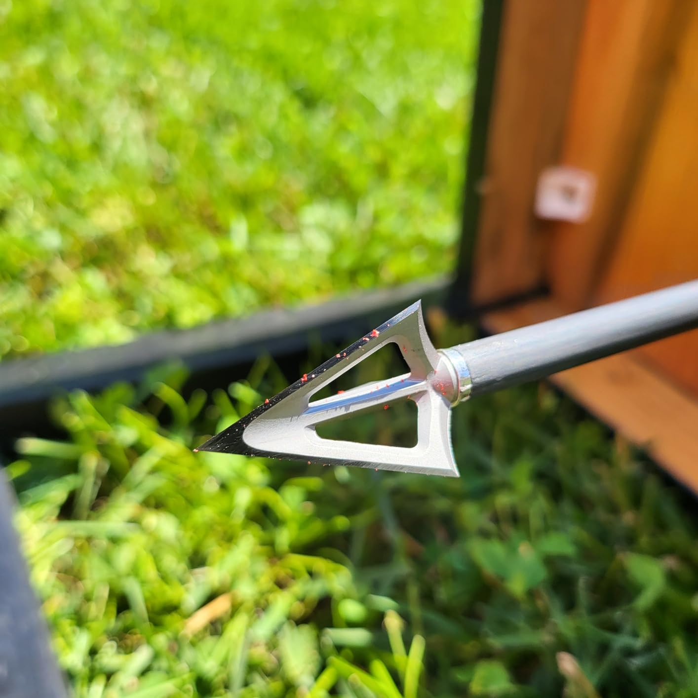 6 Pack Hunting Broadhead 100 Grain 420 Stainless Steel Fixed Blade Broadhead Arrow Tips Archery Arrowhead for Crossbow and Compound Bow customer photo 2