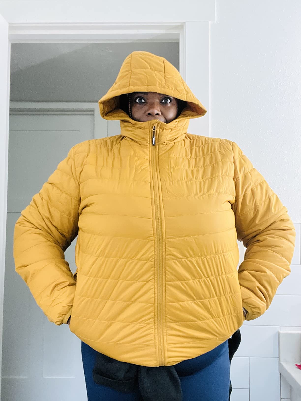 Outdoor Ventures Men's Packable Hooded Puffer Jacket Insulated Winter Coat customer photo 1