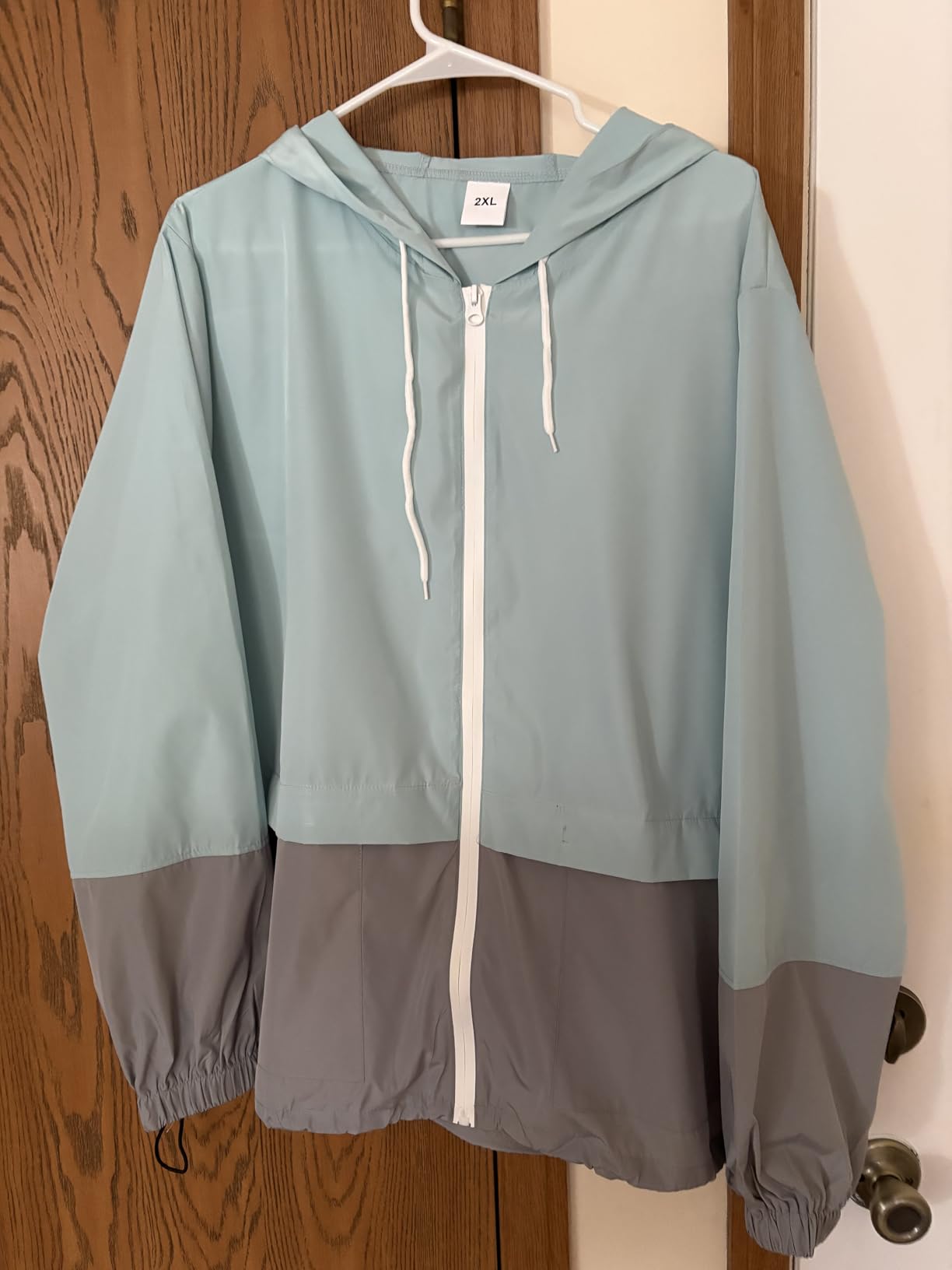 Zando Lightweight Rain Jacket Women Packable Waterproof Raincoat with Hood customer photo 2