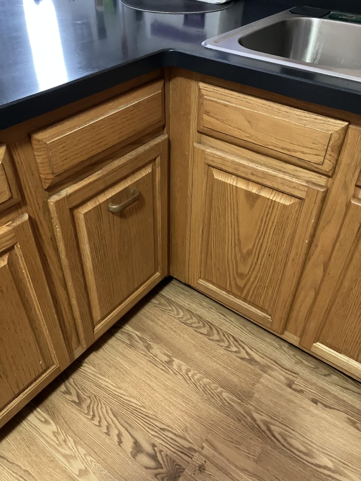 Rev-A-Shelf Double Pullout Garbage Trash Cans for Kitchen Cabinets, 35 Qt | Large Capacity Waste/Recycling Bins, Heavy Gauge Wire Construction, RV-18KD-2218C-S customer photo 1