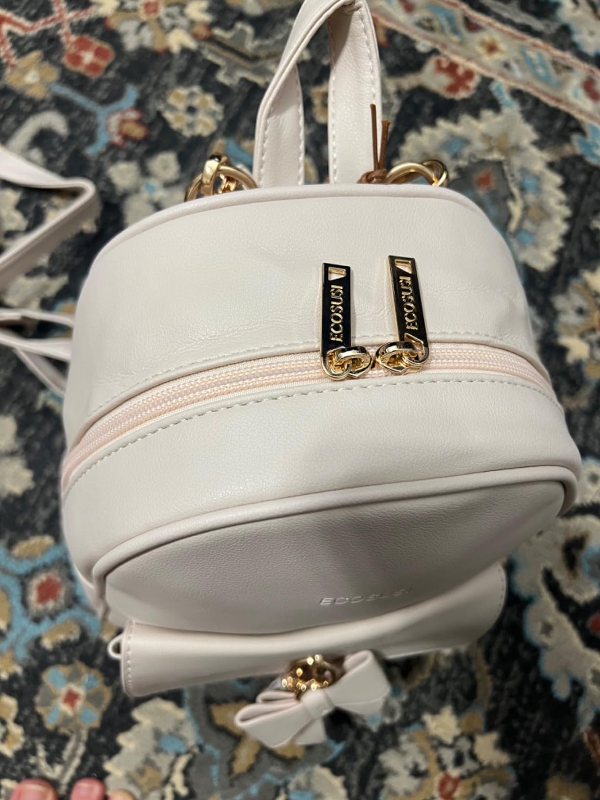 ECOSUSI Mini Backpack for Women Leather Small Backpack Purse for Ladies customer photo 1