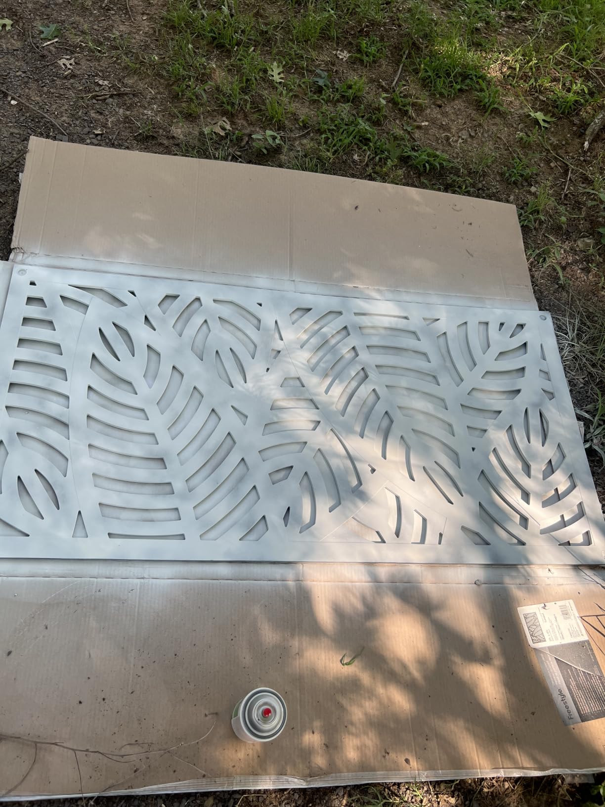 2'x4' Sanibel Decorative Screen, Black customer photo 2