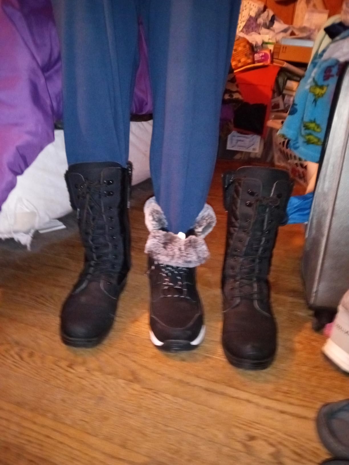 EARLDE Women's Snow Boots Waterproof Mid-Calf Winter Boots customer photo 1
