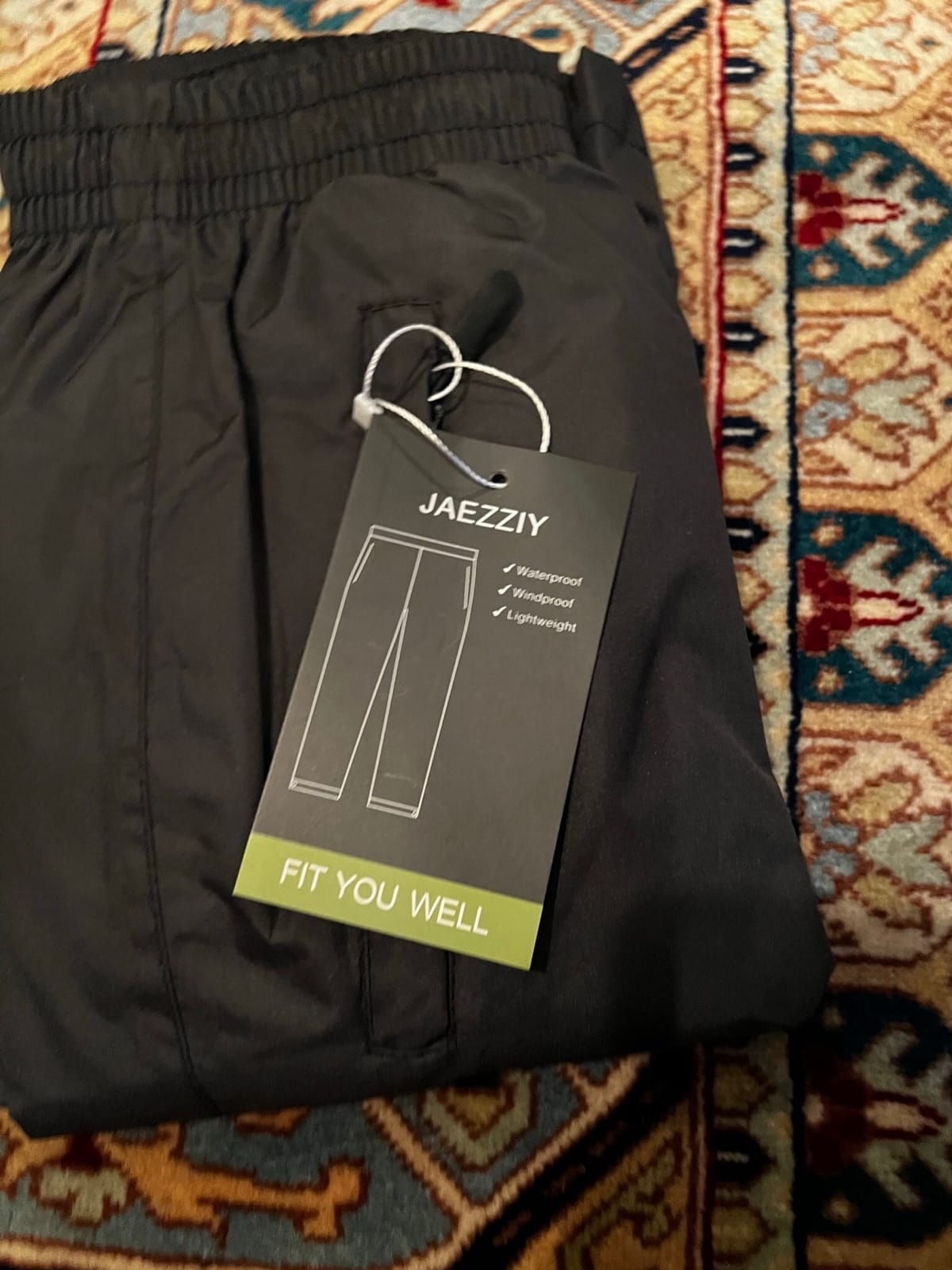 Women's Rain Pants Waterproof Hiking Pants, Lightweight Windproof Rain Over Pants for Golf, Fishing, Hiking customer photo 2