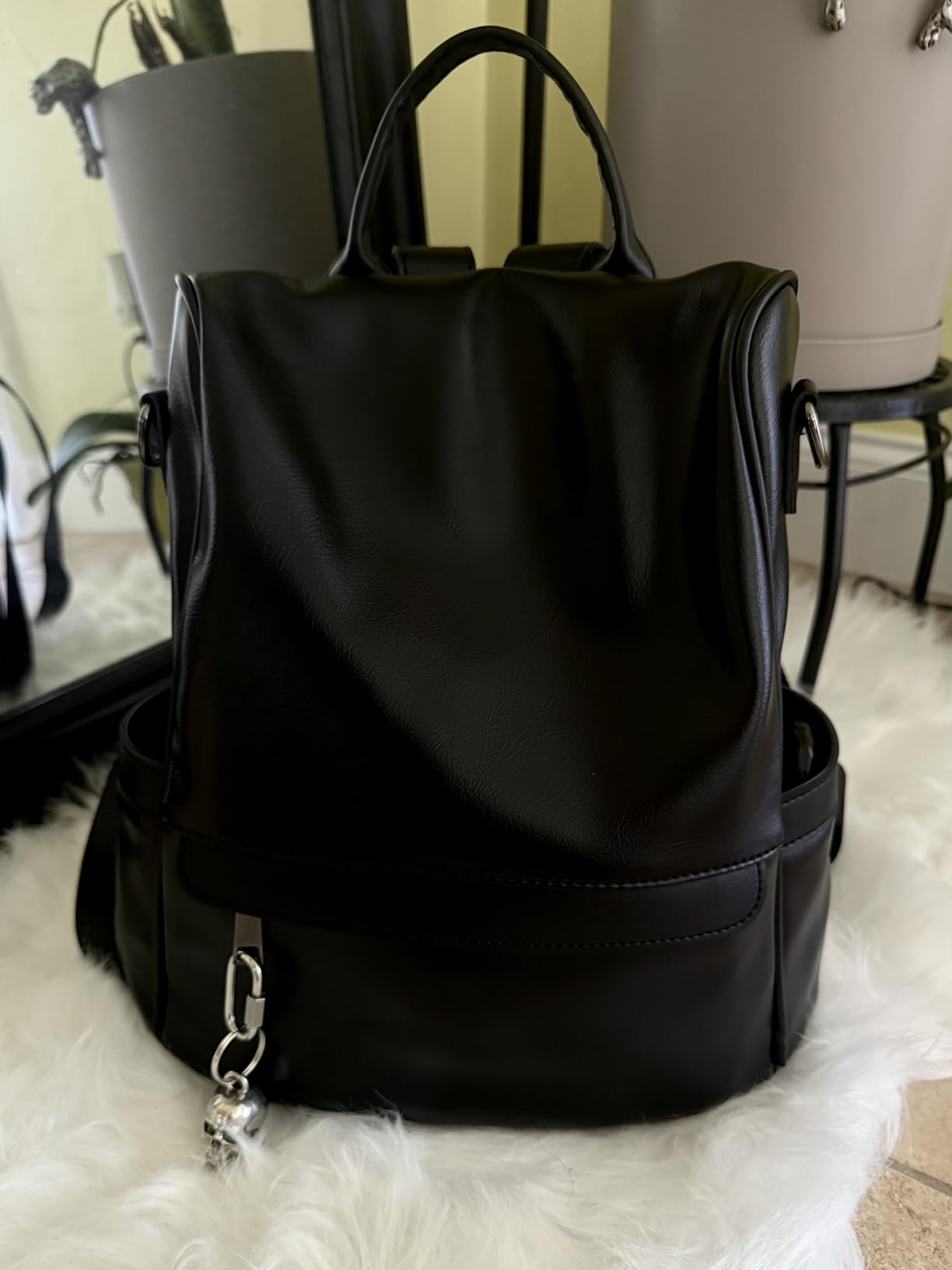 CHERUTY Women Backpack Purse PU Leather Anti-theft Casual Shoulder Bag Fashion Ladies Satchel Bags customer photo 1
