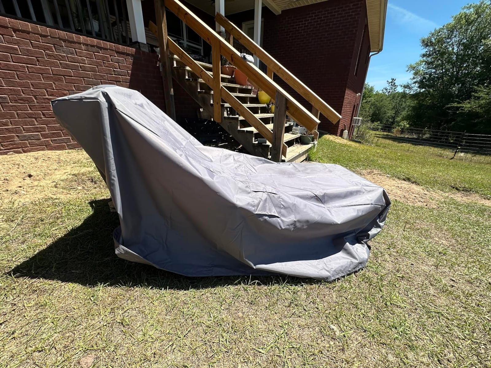 WLEAFJ Patio Chaise Lounge Cover Waterproof, 78L x 34W x 32H inch customer photo 1