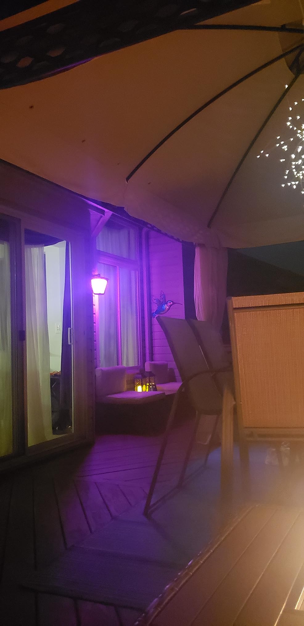 YARBO Smart Outdoor Wall Lantern with GFCI Outlet, APP Control Porch Lights, Color Changing RGBW Wall Sconce, Work with Alexa (Required SML Gateway), Outdoor Wall Lights for House, ETL Listed customer photo 2