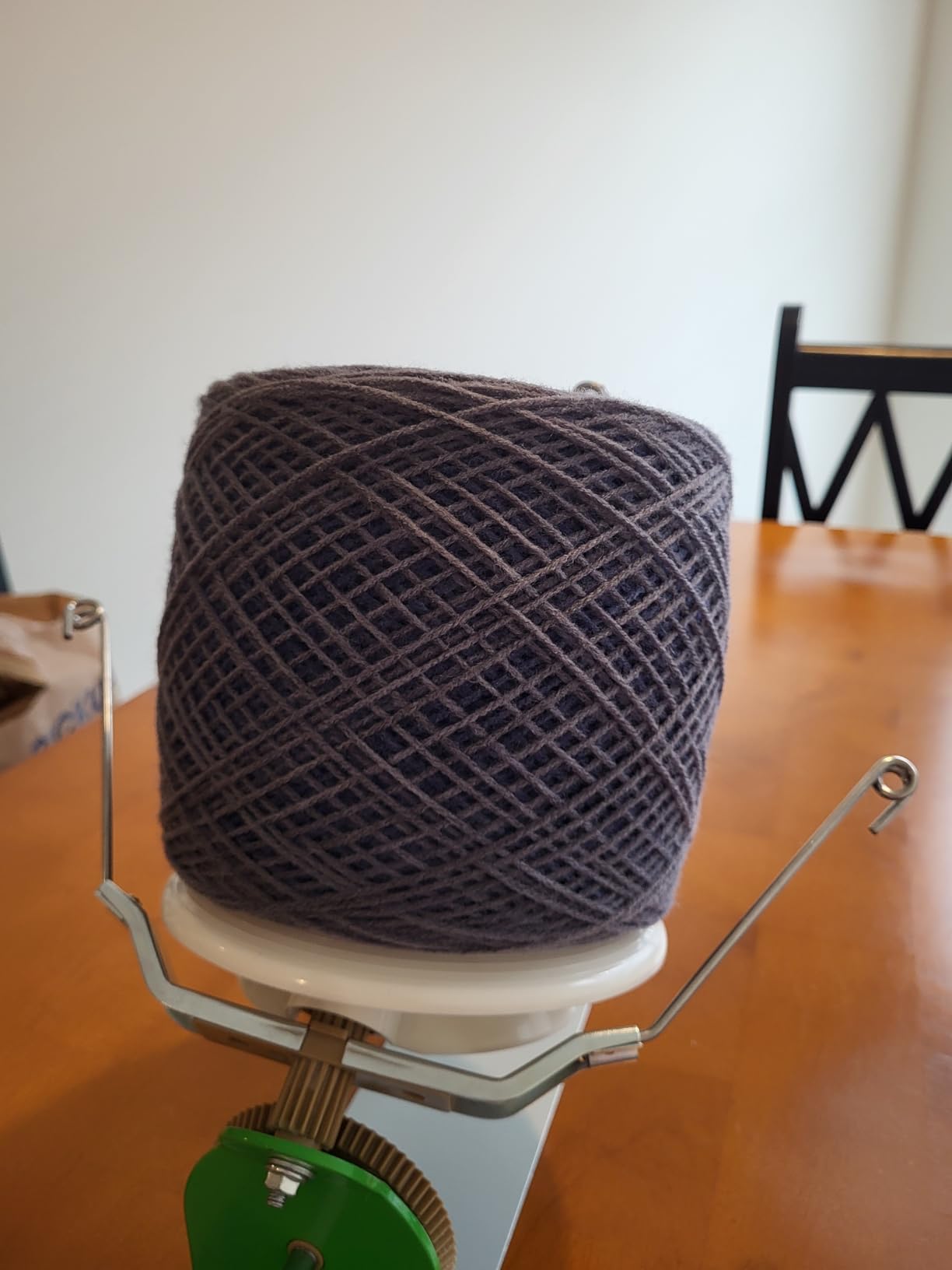Olikraft Large Capacity Metal Yarn Ball Winder | Hand operated, winds up to 10 oz into tangle-free yarn balls, doubles as a spinner and spooler for crochet and crafts customer photo 2