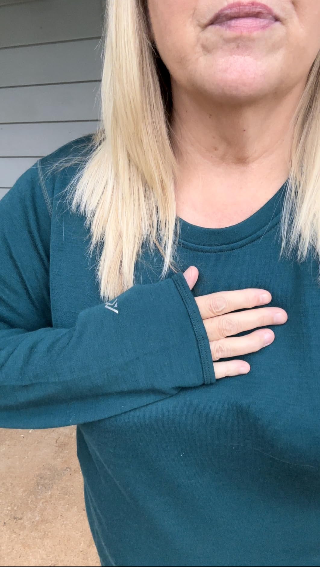 100% Merino Wool Base Layer Women - Long Sleeve Thermal Shirt with Socks customer photo 1