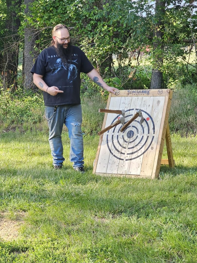 Crosshairs Wooden Foldable Axe and Knife Throwing Target Board customer photo 1