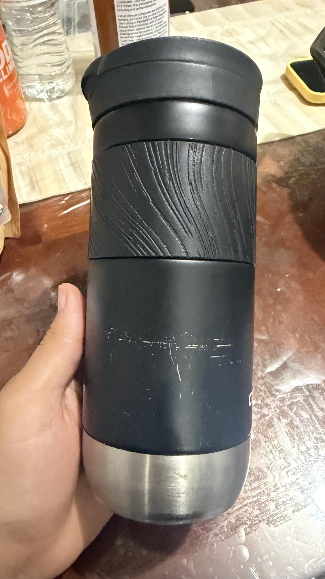 Contigo Byron Vacuum-Insulated Stainless Steel Travel Mug, 20oz - Leak-Proof Lid, BPA-Free, Blue Corn - Perfect Reusable Cup for Coffee or Water; hot and cold beverage holder customer photo 2