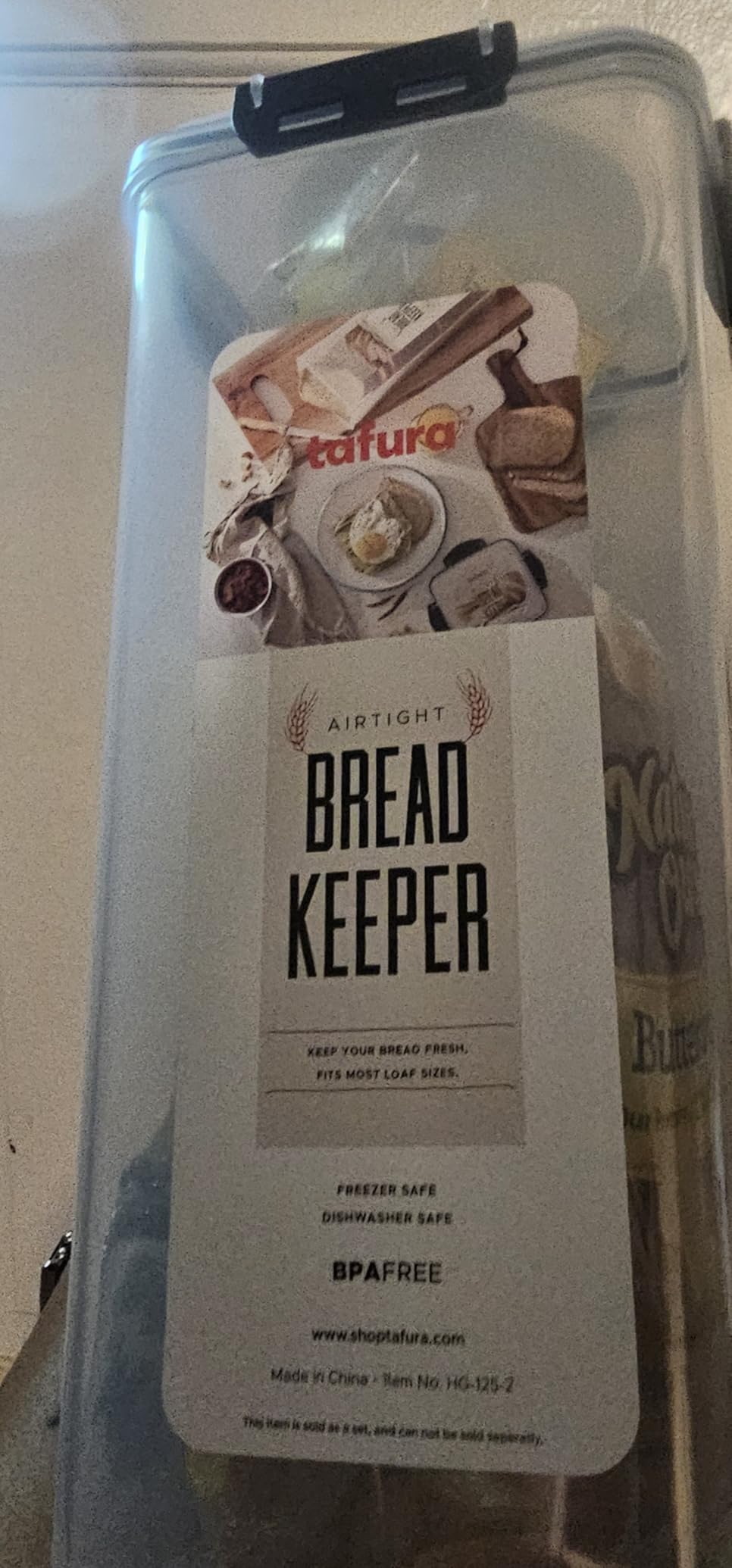 Tafura Bread Container, 5.8 L, Airtight BPA-Free Bread Storage Box | Holds homemade loaves, sandwich bread, artisan loaves, bagels, rolls, and other baked favorites. customer photo 1