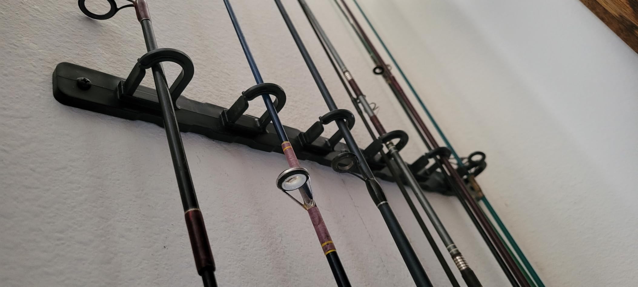 Rush Creek Creations Ceiling Fishing Rod Holder for 6 Rods, Fishing Gear | Garage Organization and Wall Storage, Horizontal Rack, 6-Rod Capacity, Ceiling, For Garage, Fishing Rod Holder, Fishing Gear customer photo 1