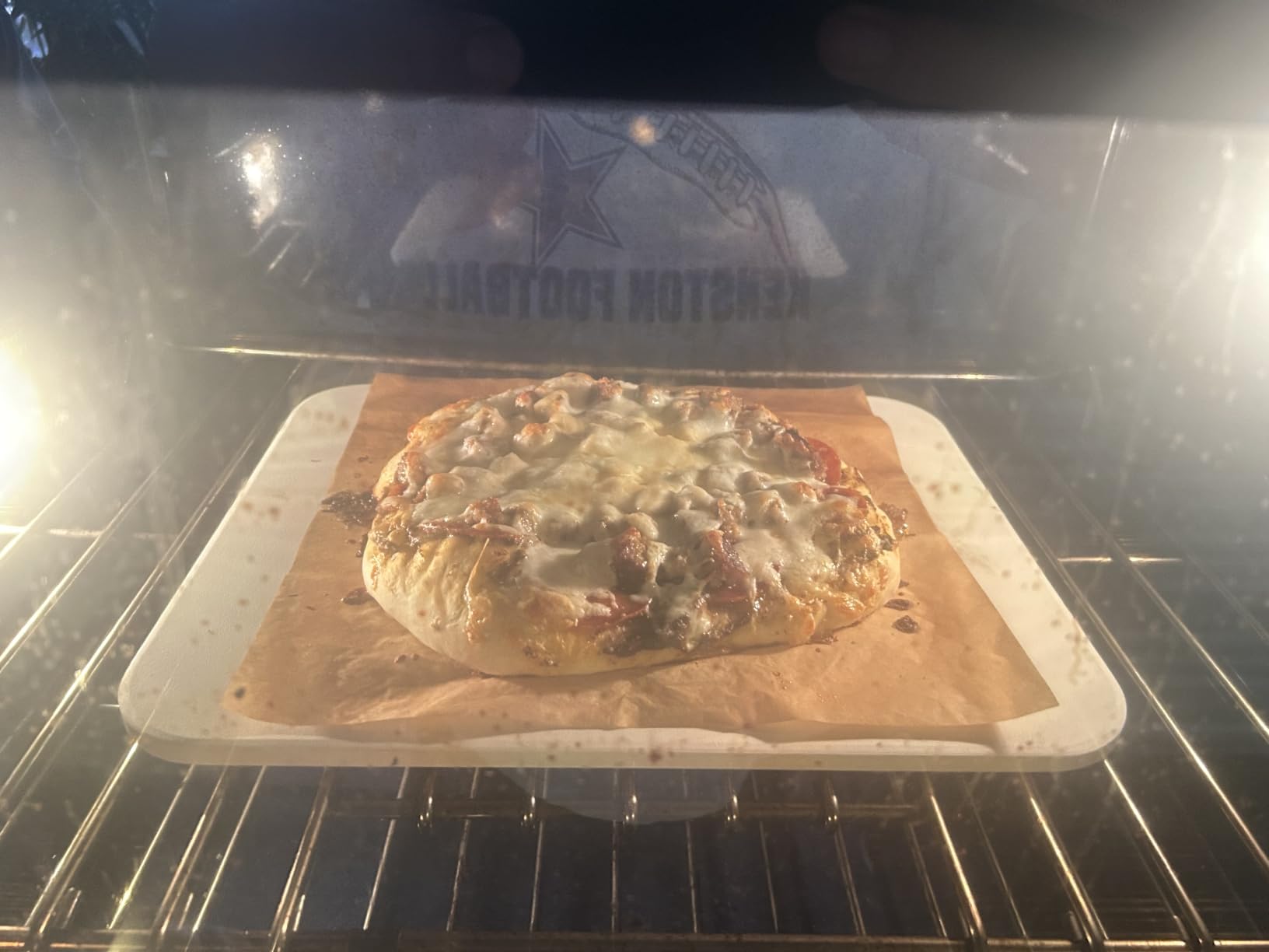 Gyreuni 15''Pizza Stone for Oven and Grill with Pizza Peel,Baking Stone Set customer photo 2
