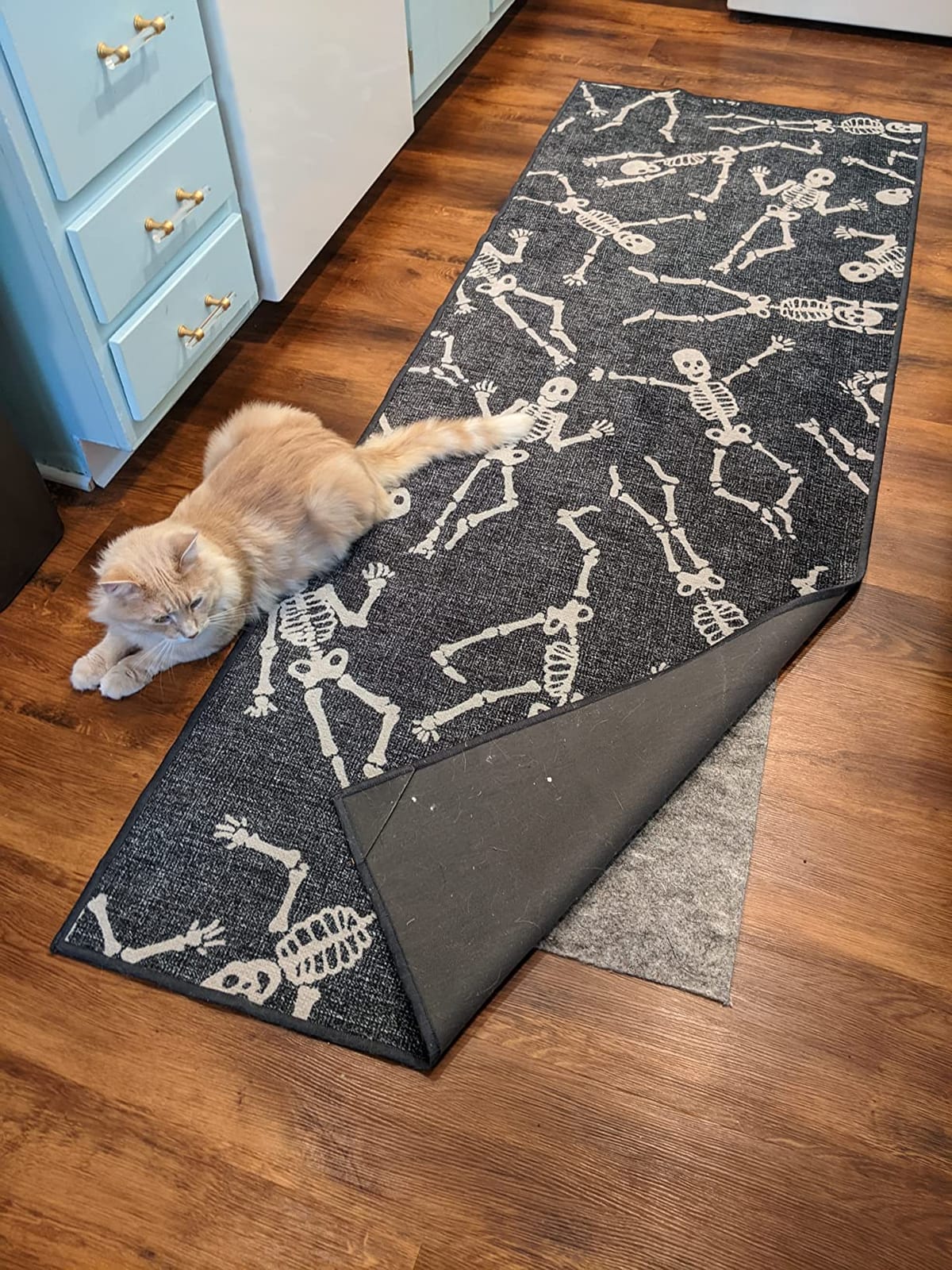 RUGPADUSA - Vinyl Lock - 2'x3' - Felt and EVA - Non-Slip Rug Pad for Vinyl, Luxury Vinyl Plank (LVP) Flooring customer photo 1