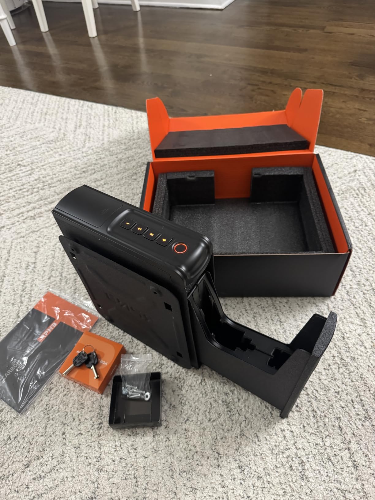 RPNB Bedside Gun Safe for Handgun,Biometric Handgun Safes,Small Pistol Safe customer photo 2
