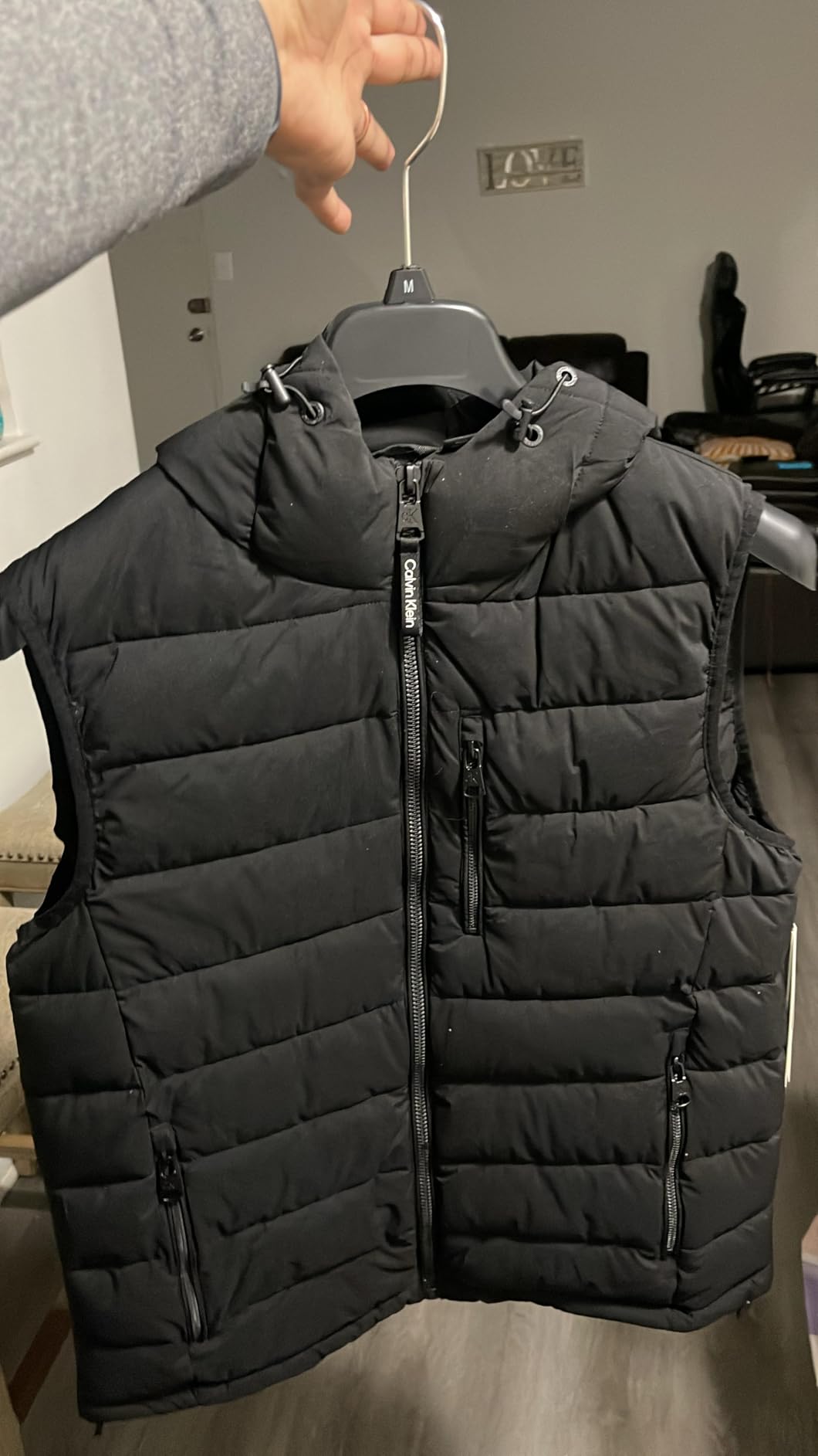 Calvin Klein Men's Lightweight Packable Hooded Puffer Vest customer photo 2
