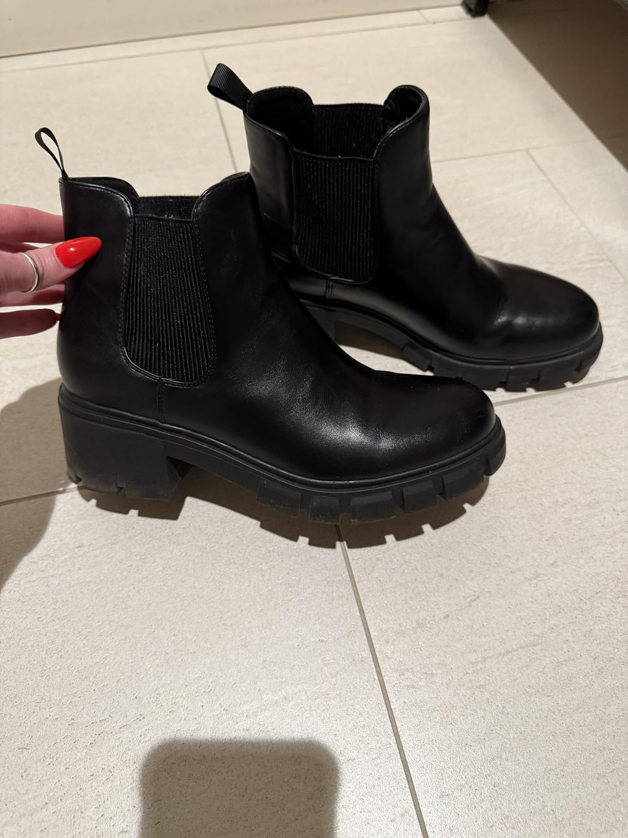 Athlefit Women's Slip on Chelsea Ankle Boots customer photo 2