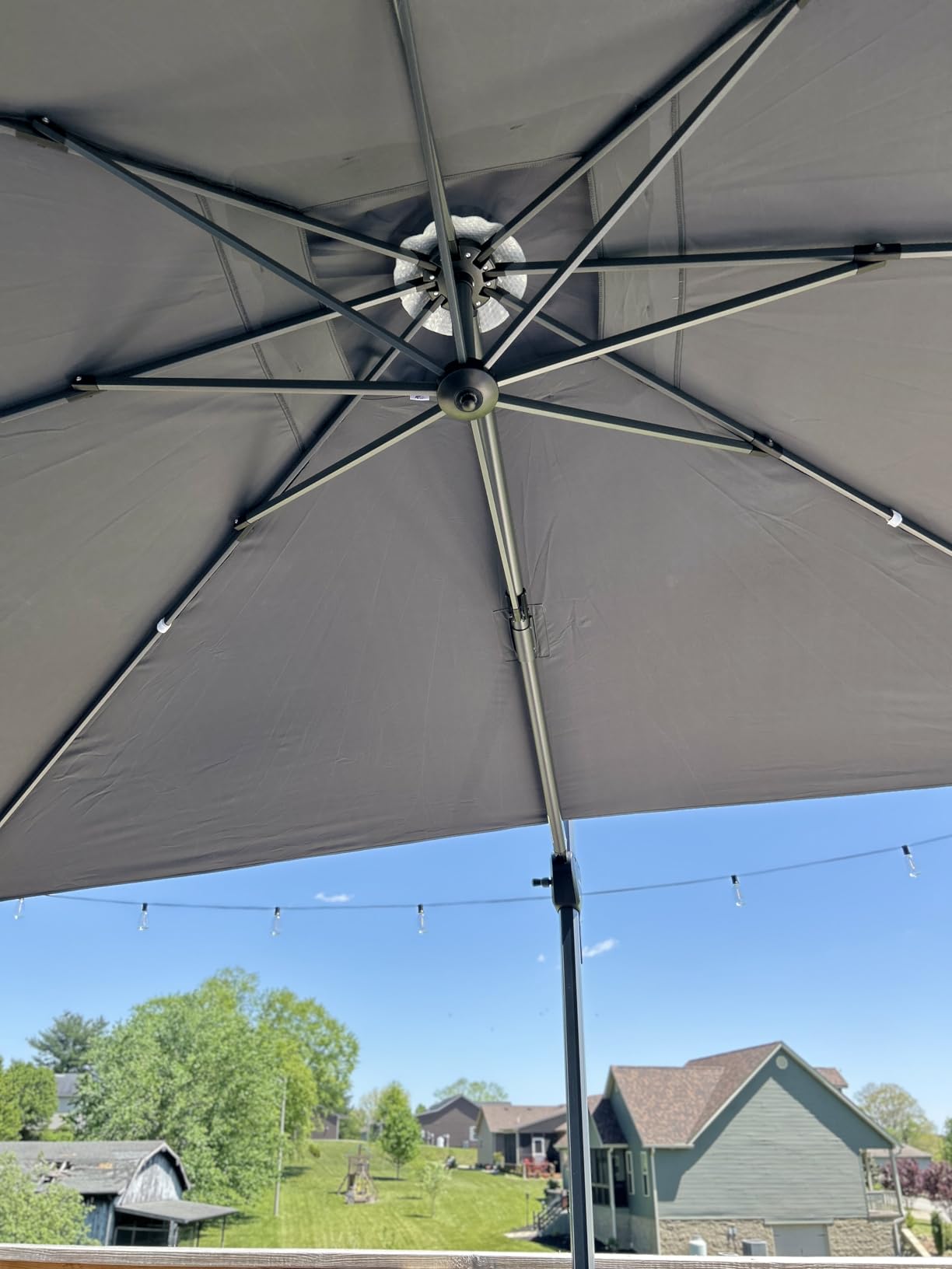 Enzeno Patio Umbrella Covers for 12'-14' Cantilever Offset Umbrella customer photo 2