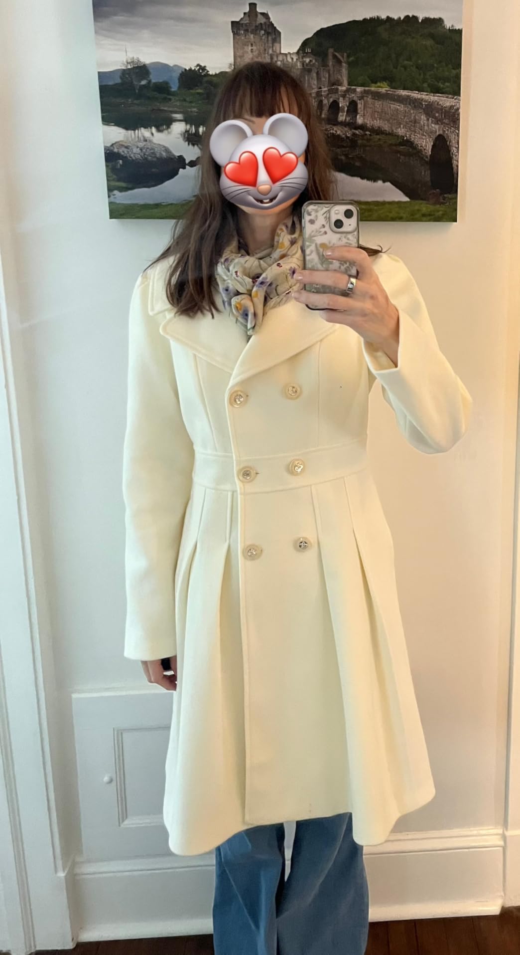 GRACE KARIN 2026 Women's Fashion Trench Coat Notch Lapel Double Breasted Thick A Line Pea Coats Jacket with Pockets(S-2XL) customer photo 1