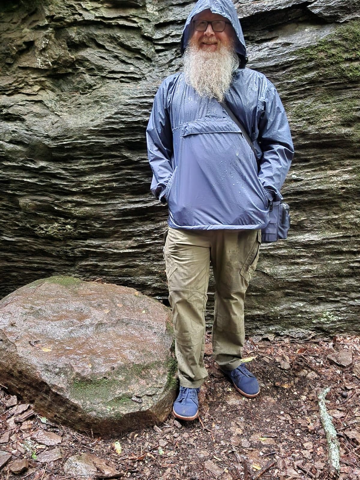 Outdoor Ventures Men's Rain Jacket Waterproof Lightweight Packable Pullover customer photo 2