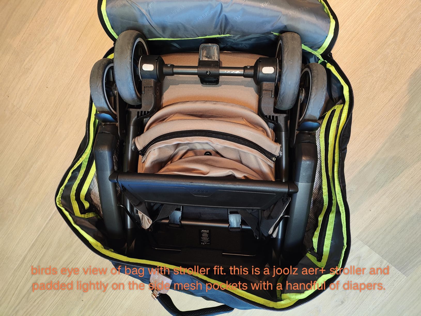 YOREPEK Padded Stroller Travel Bag, Stroller Bag for Airplane Travel customer photo 2