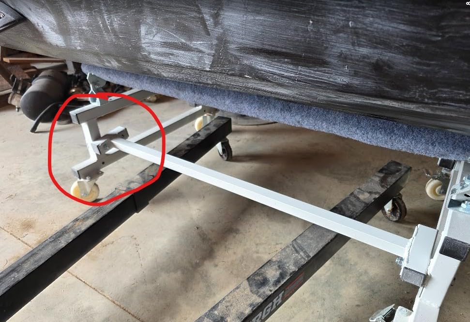 Jet Ski Dolly Cart, PWC Stand with Adjustable Carpeted Bunks | 1000 lbs Capacity, with 4 Casters and 2 Brakes, Heavy-Duty Jet ski/PWC storage and transport customer photo 1
