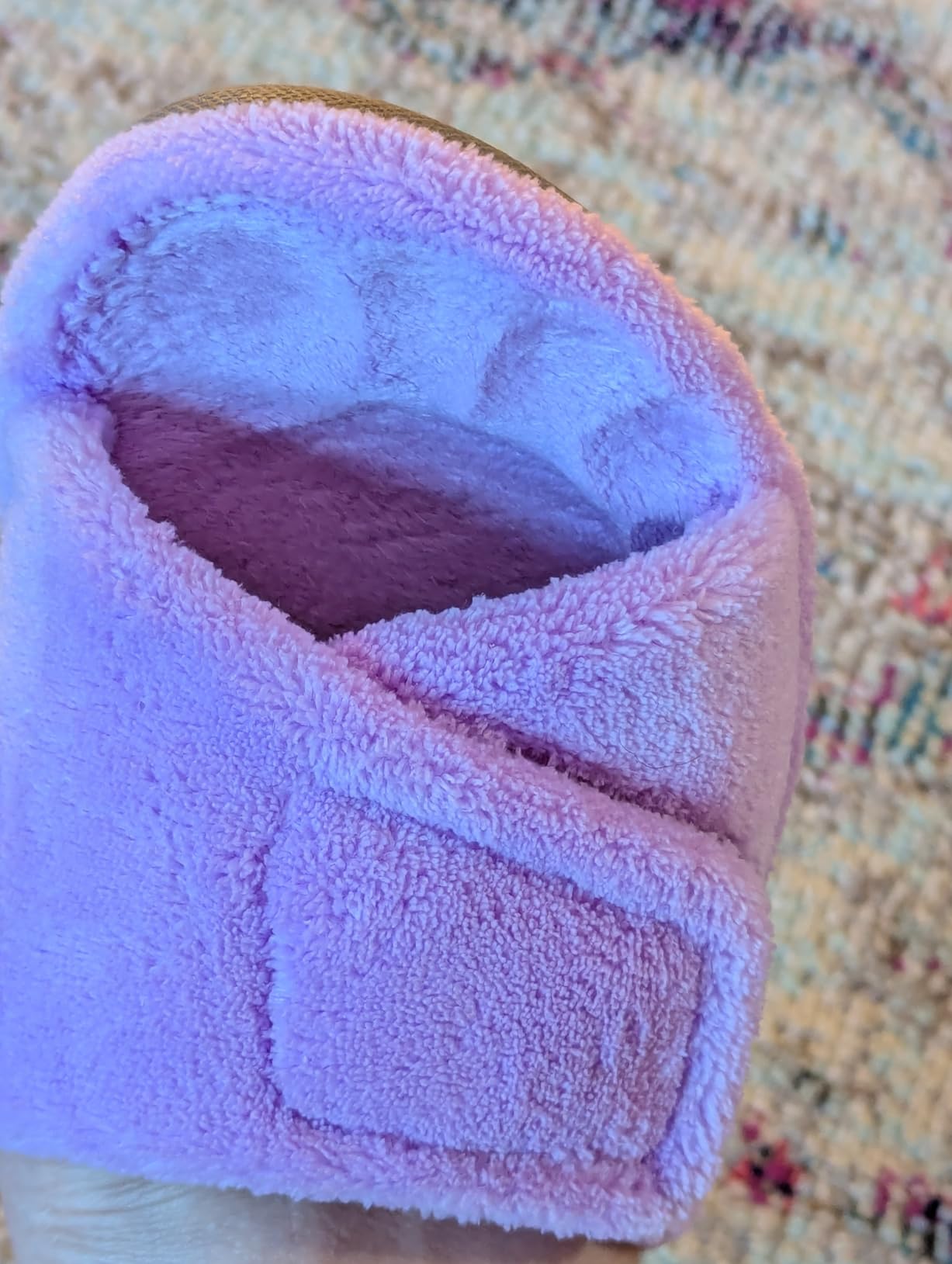GRITHEIM Women's Orthotic Arch Support Slippers Fuzzy Adjustable Orthopedic Slippers for Plantar Fasciitis Furry Slide for Ladies customer photo 1