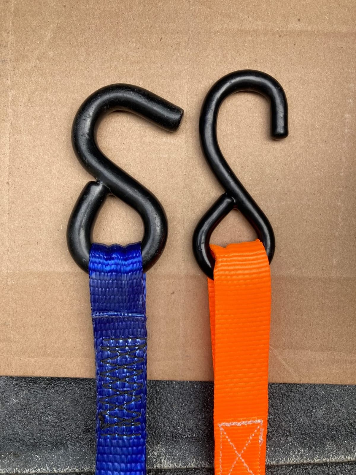 METOWARE Heavy Duty Ratchet Tie Down Straps (4-Pack) - 1 in x 15 Ft, Blue | 1764 LB Break Strength with Safety Lock S Hooks - Cargo Straps for Moving Appliances, Motorcycle customer photo 2