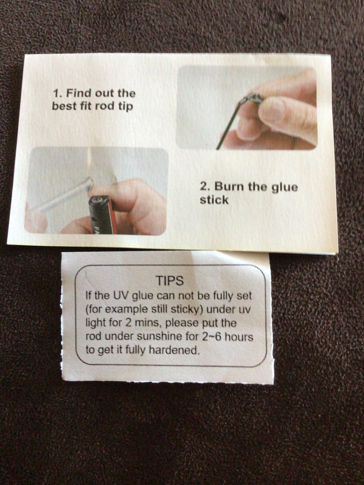 OJYDOIIIY Fishing Rod Tip Repair Kit with Glue,Complete Supplies for Fishing Pole Tip Replacement Parts with Fishing Rod Epoxy,Top Eyelets and Wrapping Thread customer photo 2