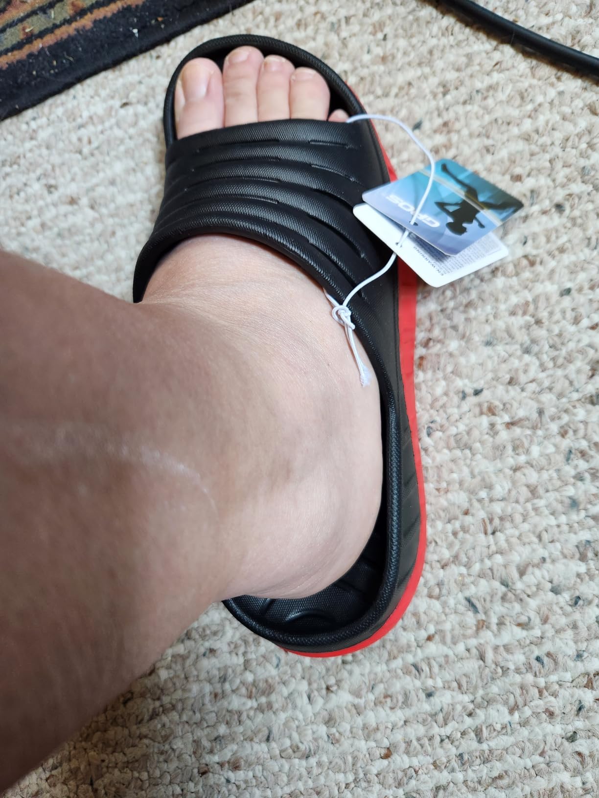 GPOS Mens Sport Recovery Sandals Arch Support Plantar Fasciitis Slides customer photo 2