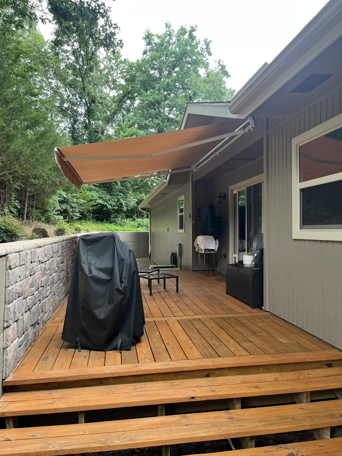 AECOJOY Retractable Awning, 13' x 10' Awnings for Outside, Beige customer photo 1