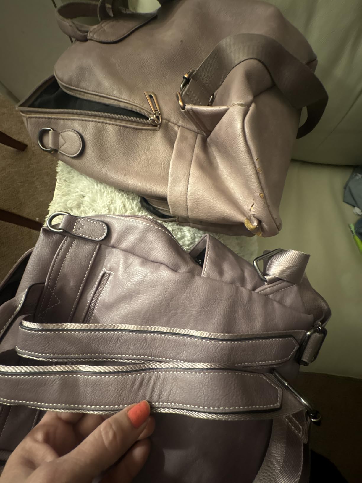 AGLOD Leather Backpack Purse for Women Designer Ladies Shoulder Bag Fashion Faux Work Travel Handbags customer photo 1