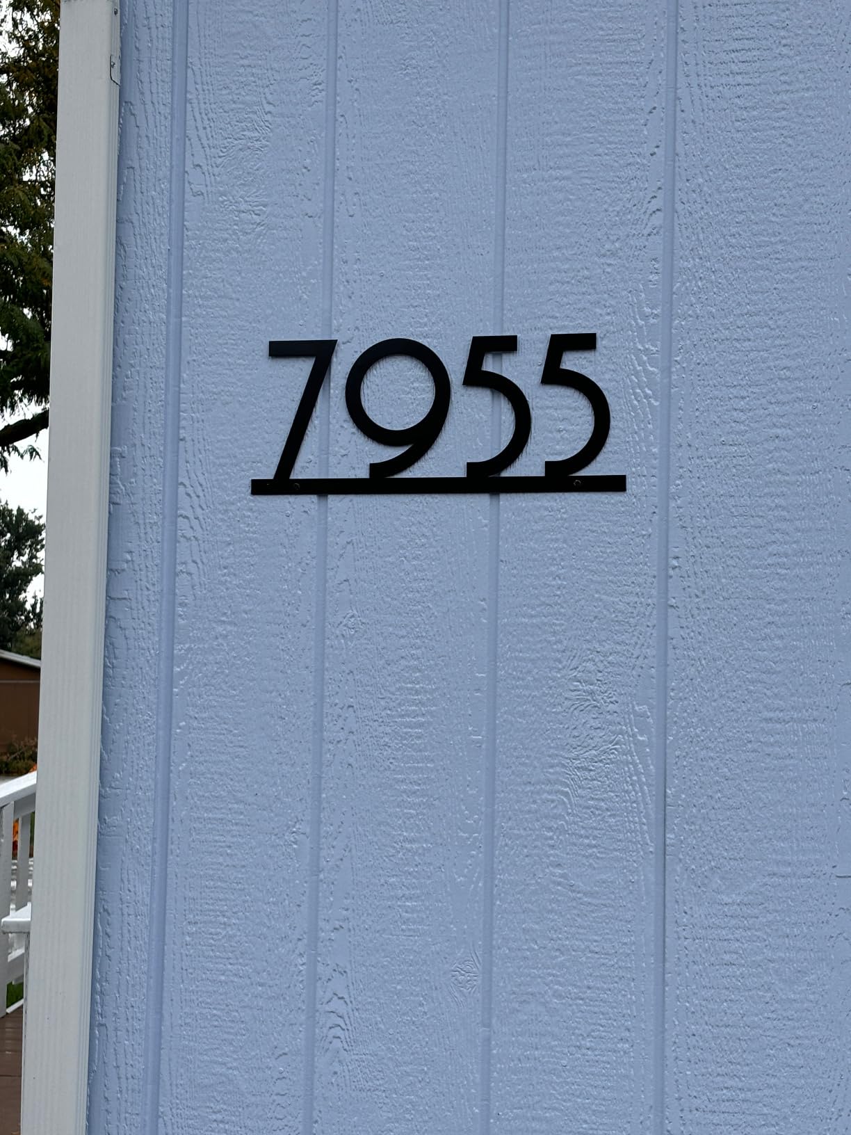 Personalized Metal House Number Sign | Custom Address Plaque | Mid Century Modern | Art Deco House Numbers | Address Numbers for House customer photo 1