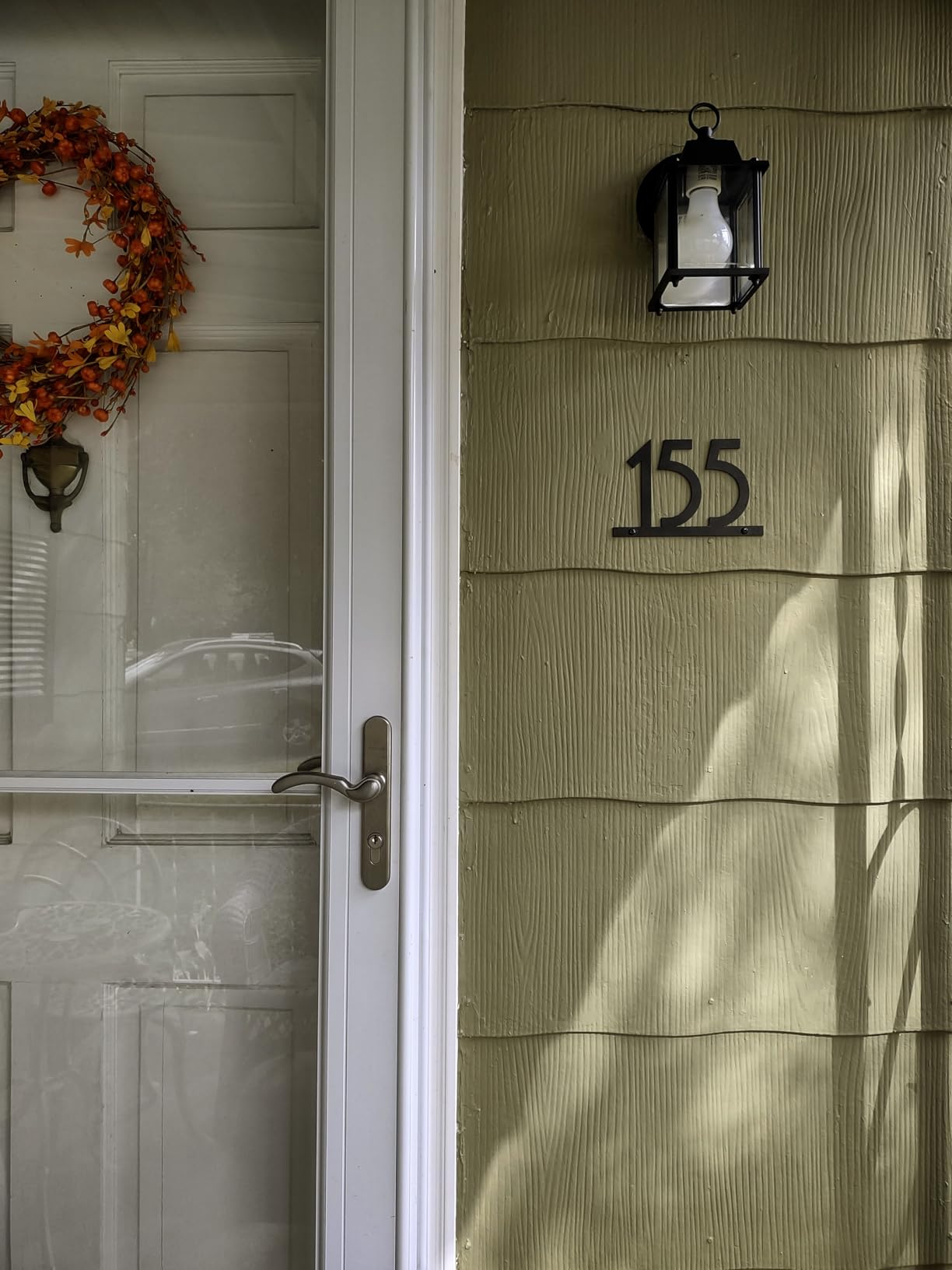 Personalized Metal House Number Sign | Custom Address Plaque | Mid Century Modern | Art Deco House Numbers | Address Numbers for House customer photo 2